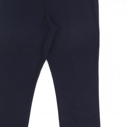 Womens UK Size 14 straight Leg Regular Fit  Blue Trousers