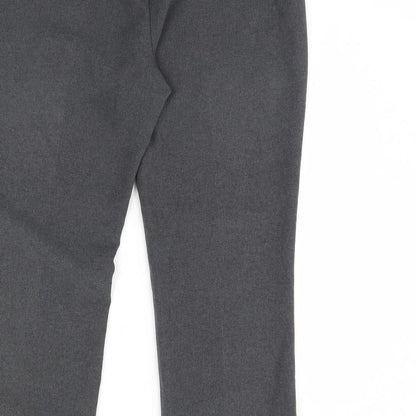 straight Leg Womens Grey   Dress Pants Trousers Size 14 L29 in