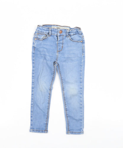 Denim & Co. Girls Blue  Denim Skinny Jeans Size 3 Years