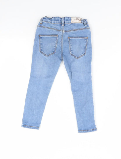 Denim & Co. Girls Blue  Denim Skinny Jeans Size 3 Years