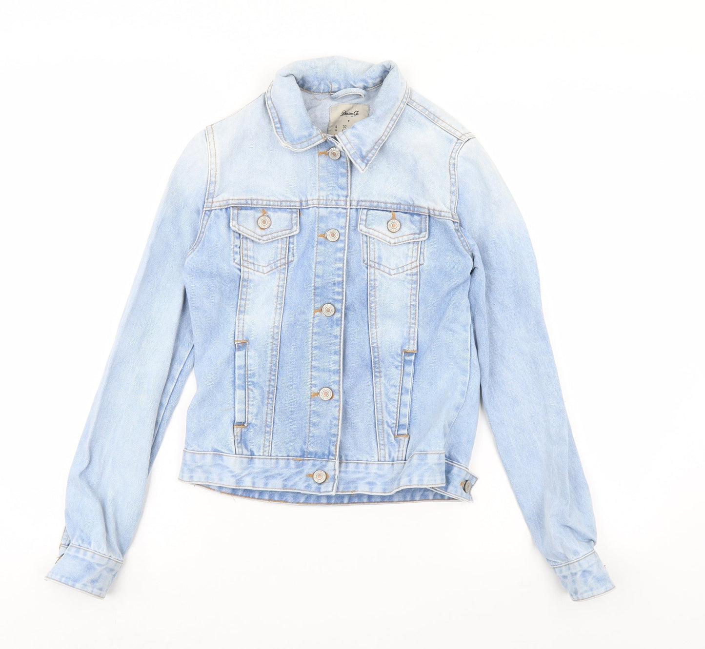 Denim & Co. Womens Blue  Denim Jacket  Size 4