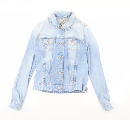 Denim & Co. Womens Blue  Denim Jacket  Size 4