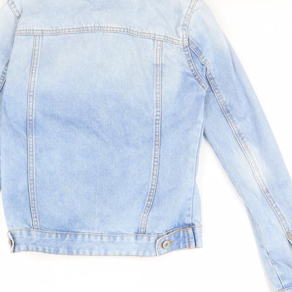 Denim & Co. Womens Blue  Denim Jacket  Size 4