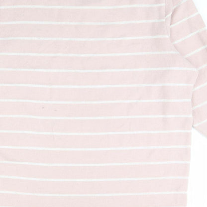 Ginger Lily Womens Pink Striped  Pullover Jumper Size L