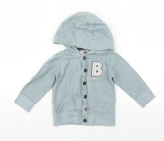 Ladybird Baby Green Geometric Knit Cardigan Jumper Size 12-18 Months
