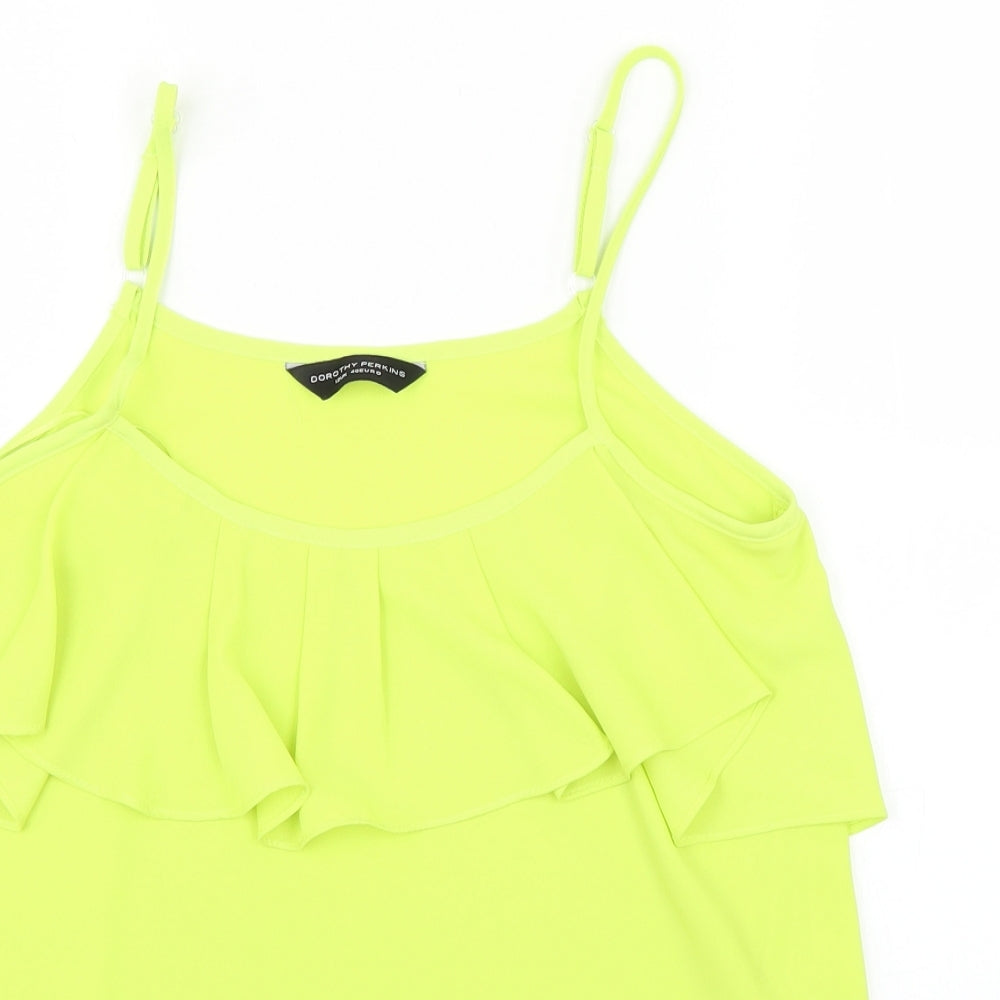 Womens UK Size  Dorothy Perkins Yellow Tunic Blouse