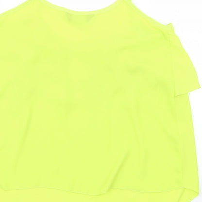 Womens UK Size  Dorothy Perkins Yellow Tunic Blouse