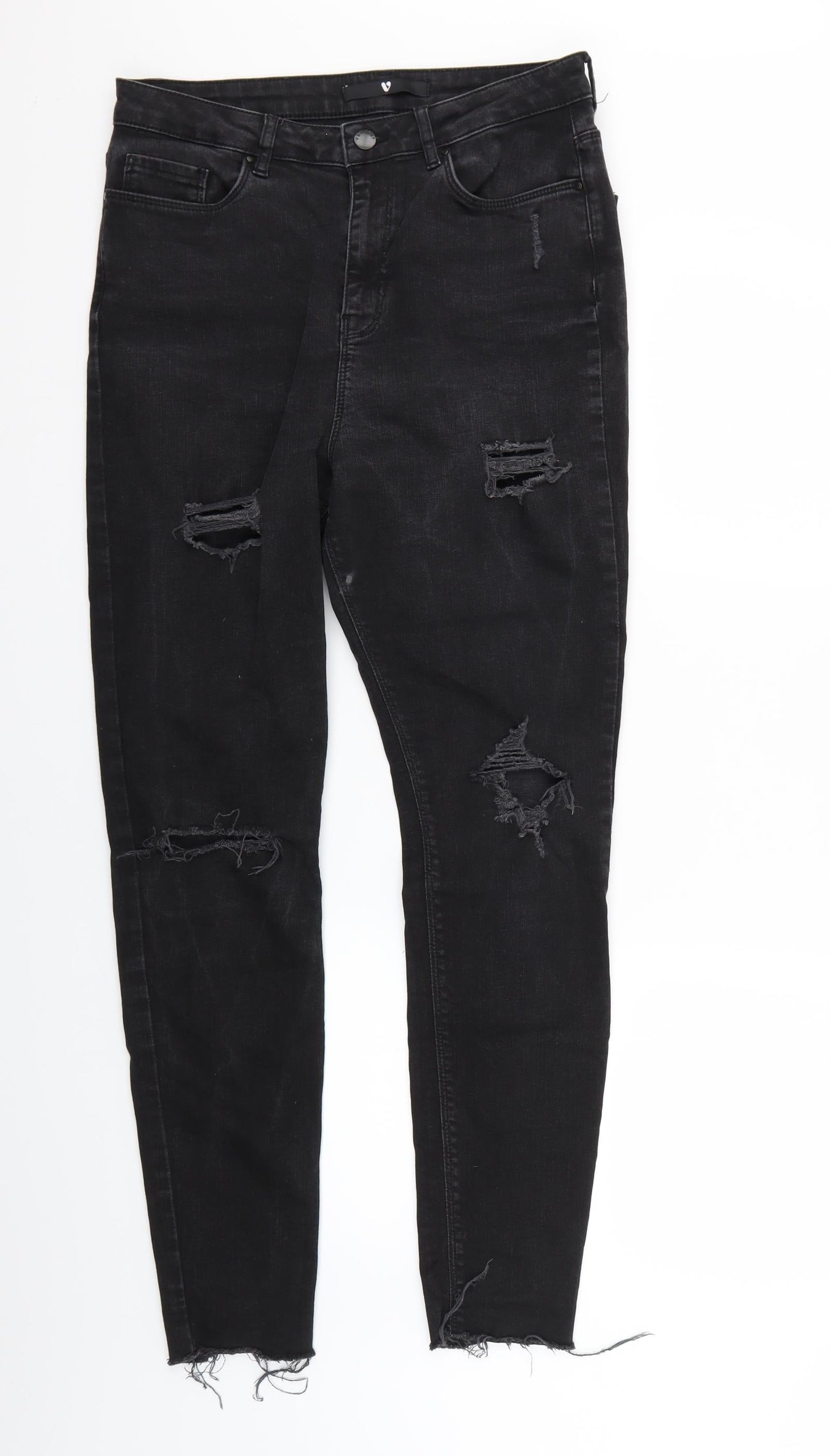 Very Womens Black   Skinny Jeans Size 12 L28 in