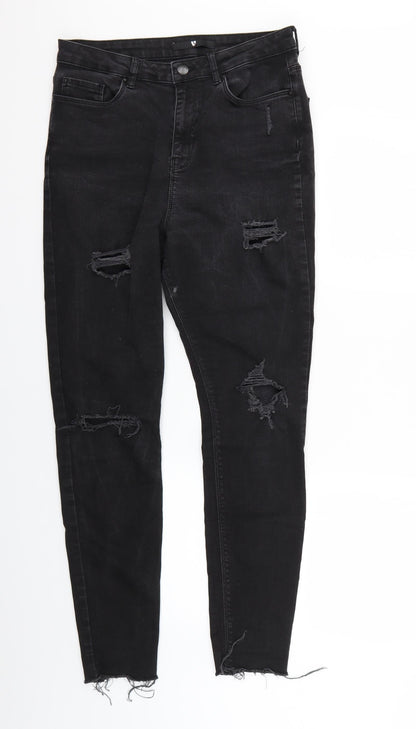 Very Womens Black   Skinny Jeans Size 12 L28 in
