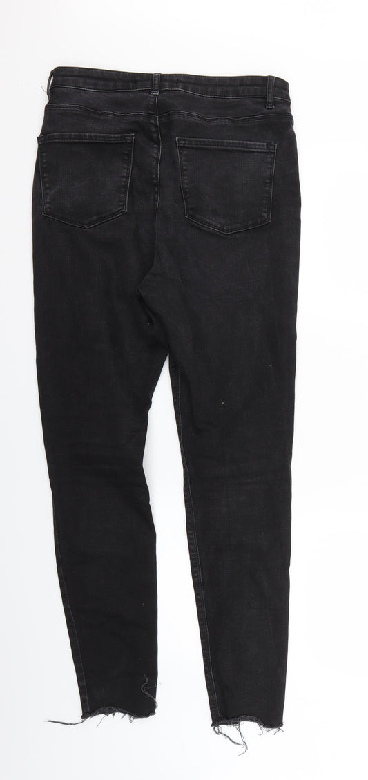 Very Womens Black   Skinny Jeans Size 12 L28 in