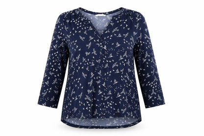 Womens UK Size 6 H&M Blue Basic Blouse