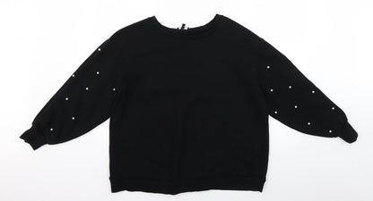 Womens UK Size 14 Simply Be Black Pullover Jumper