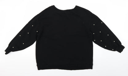 Womens UK Size 14 Simply Be Black Pullover Jumper