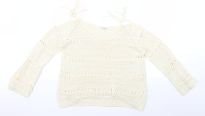 Womens UK Size XL Papaya Beige Pullover Jumper