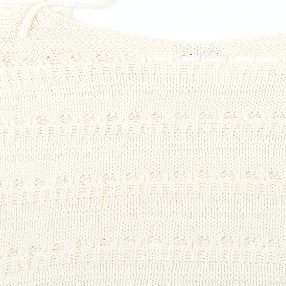 Womens UK Size XL Papaya Beige Pullover Jumper