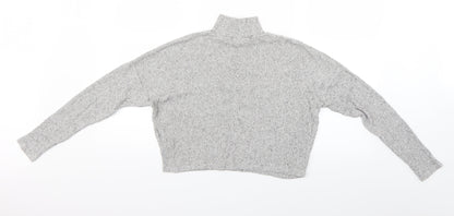 Womens UK Size 6 Topshop Grey Basic Blouse
