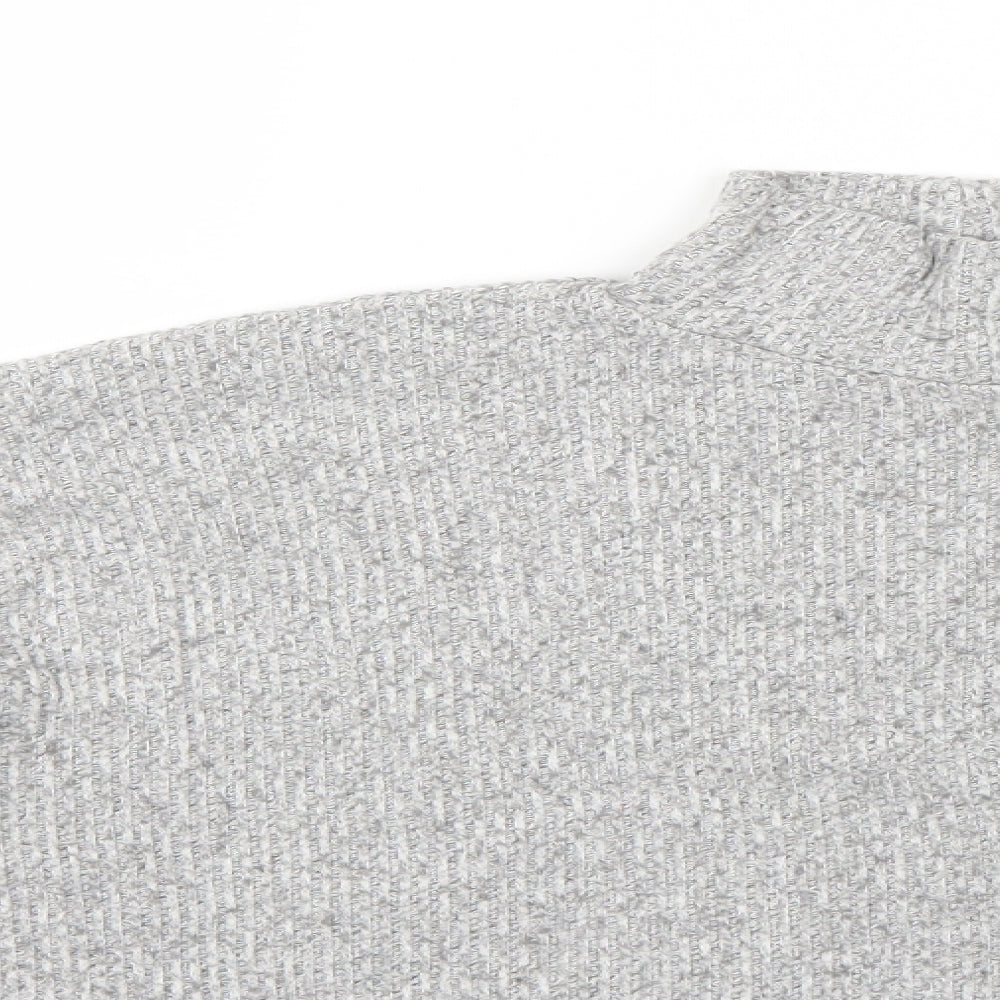 Womens UK Size 6 Topshop Grey Basic Blouse