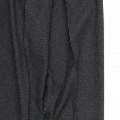 The Collection Mens Grey Geometric  Chino Trousers Size 32 L29 in