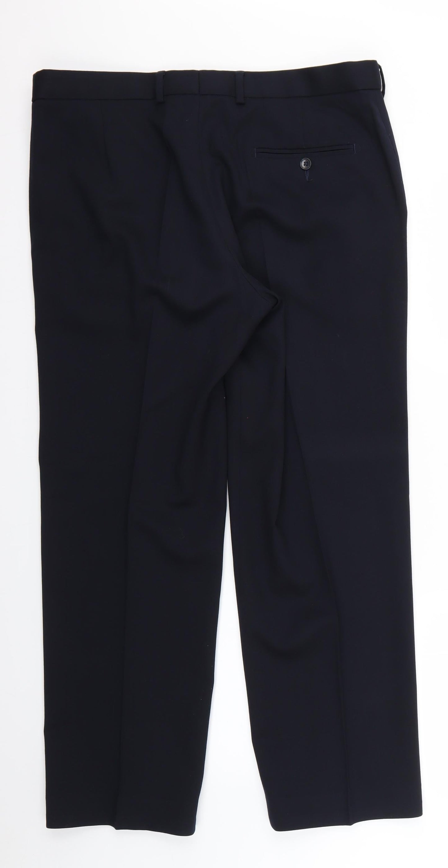 Marks & Spencer Mens Blue   Carrot Trousers Size 34 L28 in