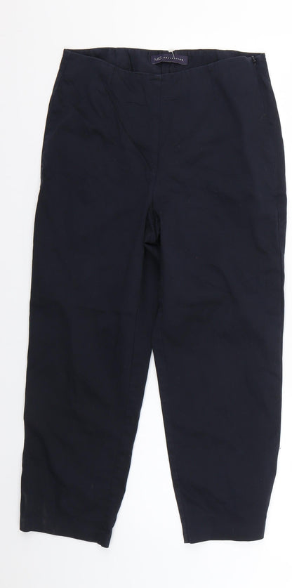 Womens UK Size  Marks and Spencer Regular Fit Chino Black Trousers