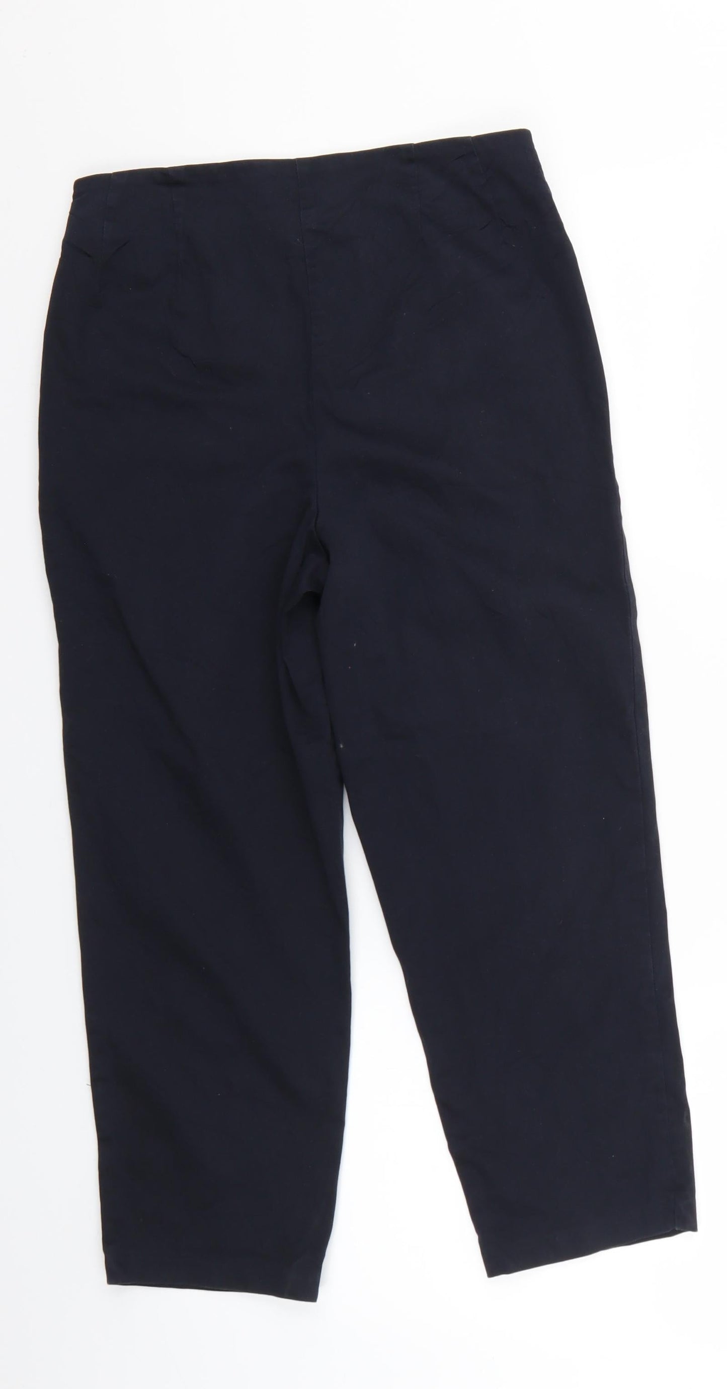 Womens UK Size  Marks and Spencer Regular Fit Chino Black Trousers