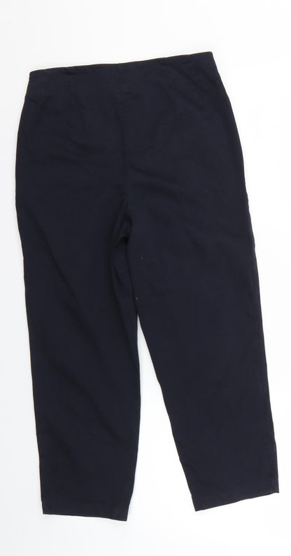 Womens UK Size  Marks and Spencer Regular Fit Chino Black Trousers