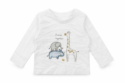 George Baby White Geometric  Pullover T-Shirt Size 6-9 Months