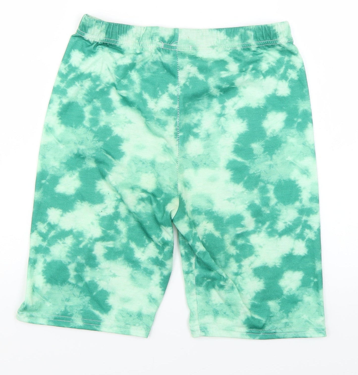 PRETTYLITTLETHING Womens Green Geometric  Sweat Shorts Size 12