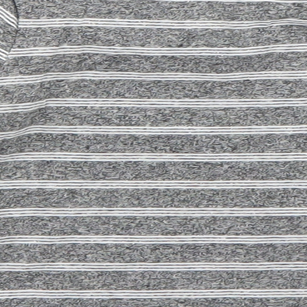 Nutmeg Baby Grey Striped  Basic T-Shirt Size 6-9 Months