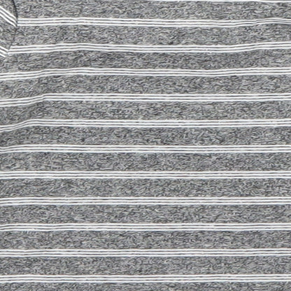 Nutmeg Baby Grey Striped  Basic T-Shirt Size 6-9 Months