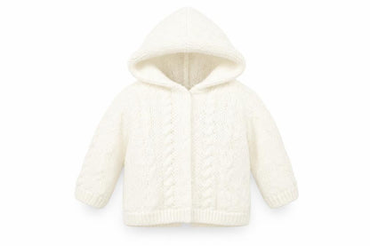Tu Baby White   Basic Coat Coatigan Size 0-3 Months