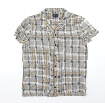 Mens UK Size 40 boohoo man Multicoloured  Button-Up Short Sleeve Casual Shirt