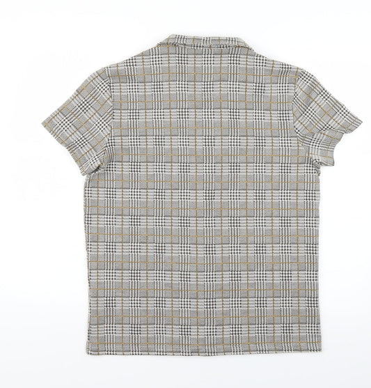 Mens UK Size 40 boohoo man Multicoloured  Button-Up Short Sleeve Casual Shirt