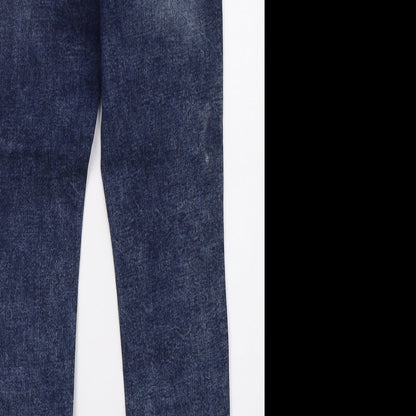 Denim Womens Blue  Denim Skinny Jeans Size 10 L32 in