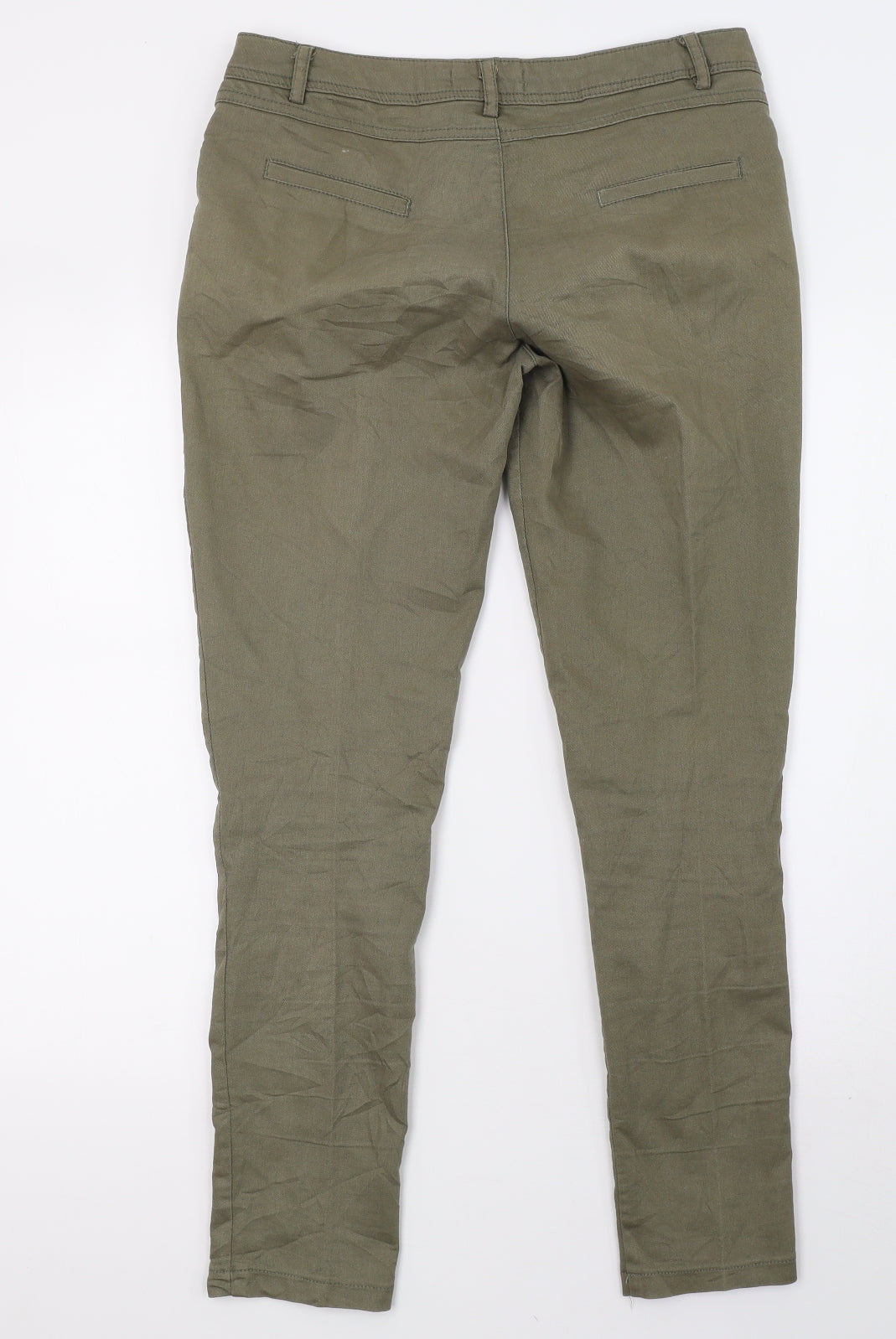 rubinl fashion Womens Green  Denim Skinny Jeans Size 12 L28 in