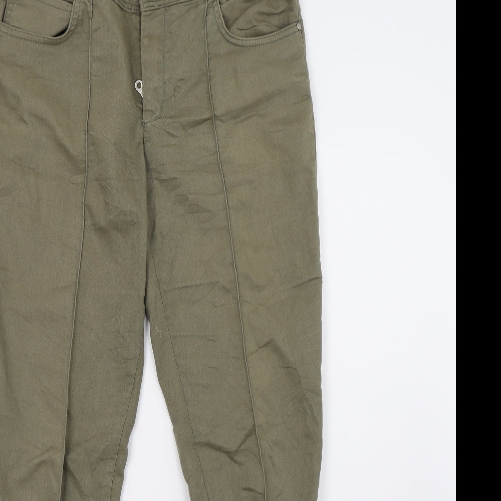 rubinl fashion Womens Green  Denim Skinny Jeans Size 12 L28 in