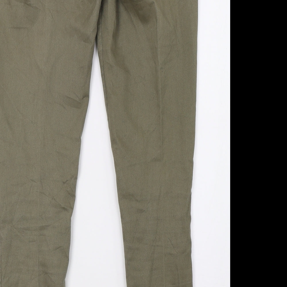 rubinl fashion Womens Green  Denim Skinny Jeans Size 12 L28 in