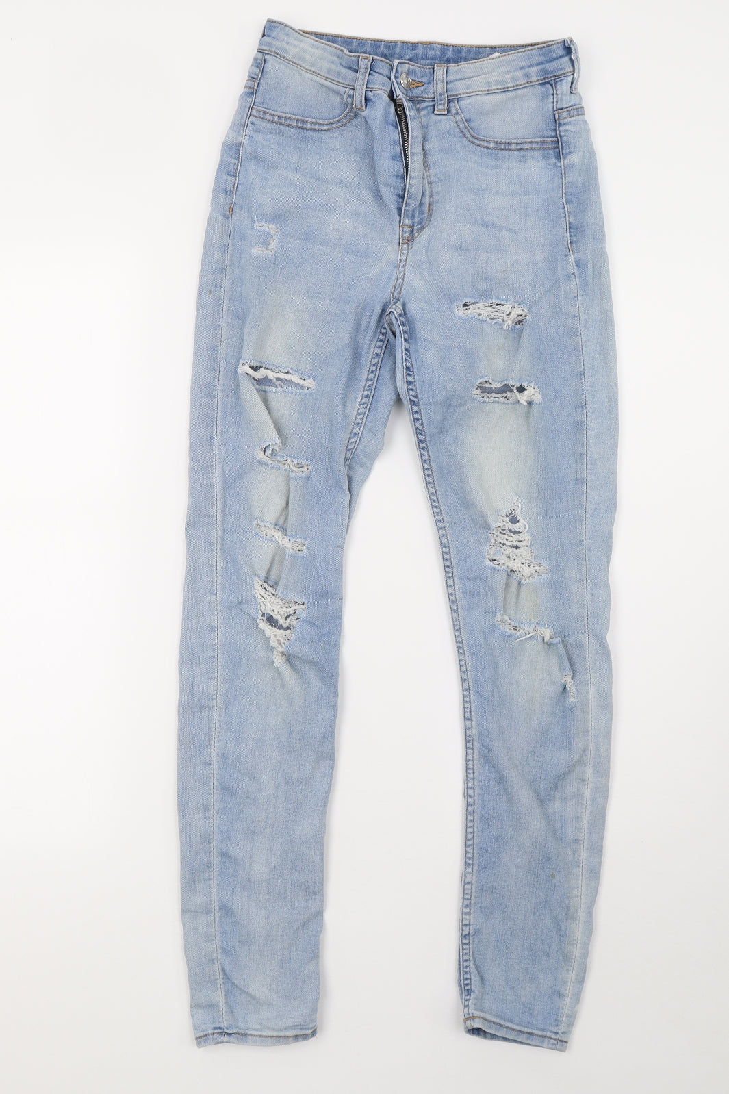 Womens UK Size 6 H&M Regular Fit Skinny Blue Jeans