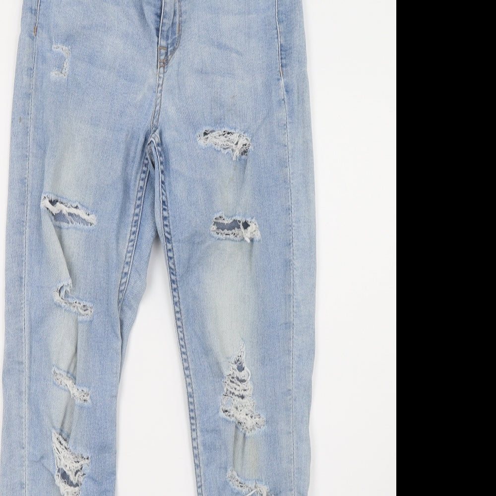 Womens UK Size 6 H&M Regular Fit Skinny Blue Jeans