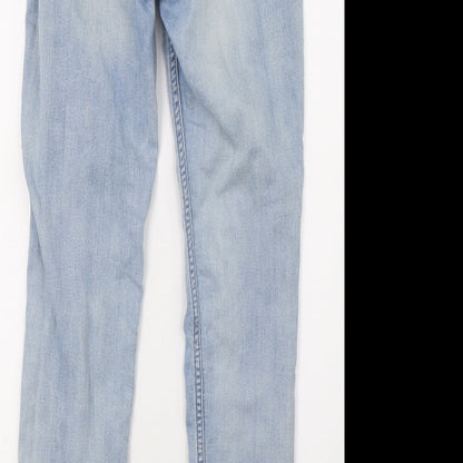 Womens UK Size 6 H&M Regular Fit Skinny Blue Jeans