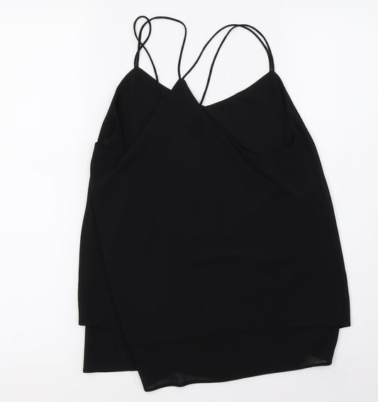 Womens UK Size 8 New Look Black Basic Blouse
