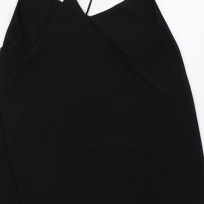 Womens UK Size 8 New Look Black Basic Blouse