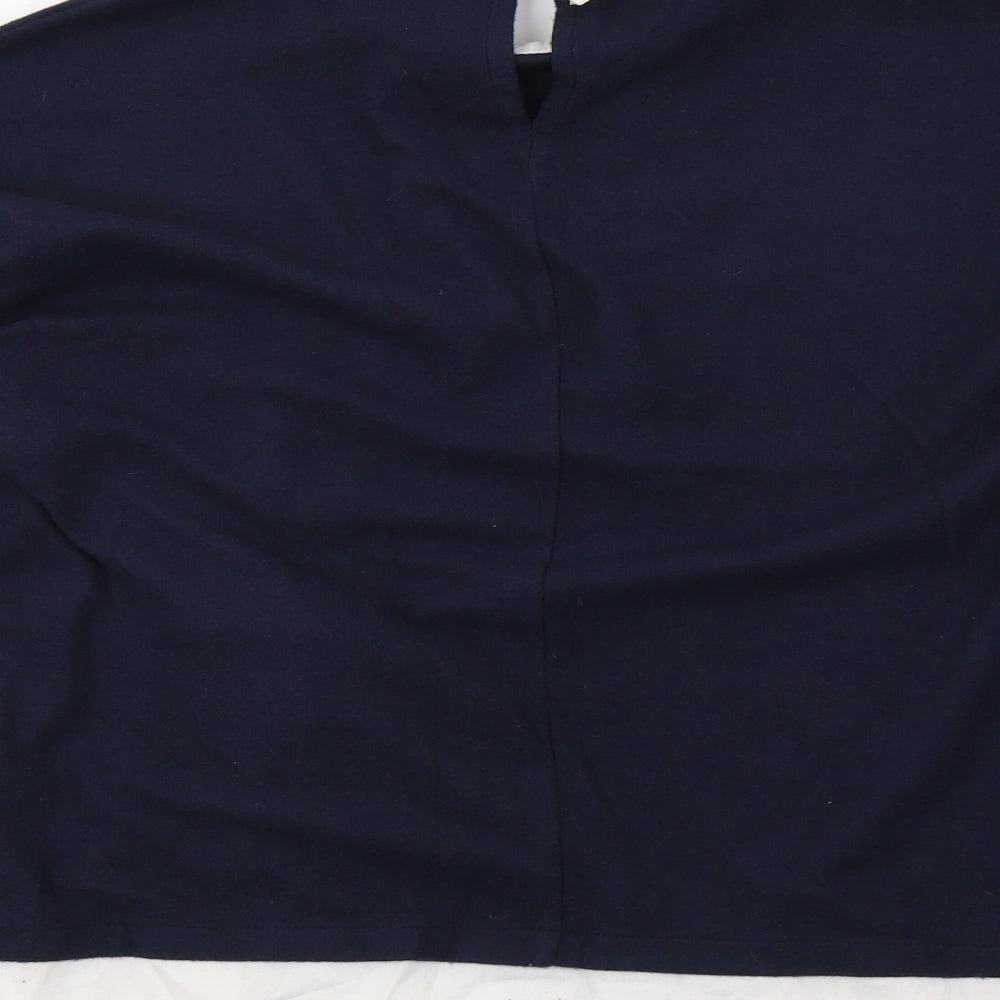 Womens UK Size 14 Marks and Spencer Blue Basic Blouse