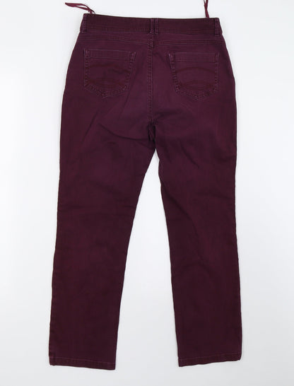 Womens UK Size 10 Marks and Spencer Regular Fit Skinny Purple Jeans