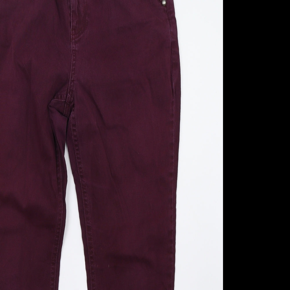 Womens UK Size 10 Marks and Spencer Regular Fit Skinny Purple Jeans