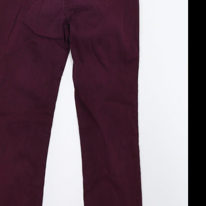 Womens UK Size 10 Marks and Spencer Regular Fit Skinny Purple Jeans