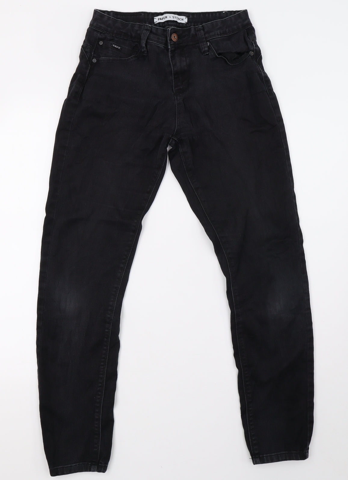 paper & stitch Womens Black  Denim Skinny Jeans Size 10 L30 in