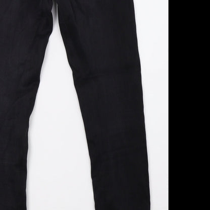paper & stitch Womens Black  Denim Skinny Jeans Size 10 L30 in