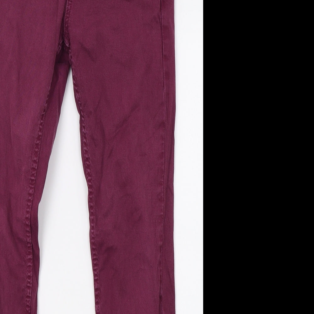 Oasis Womens Purple  Denim Skinny Jeans Size 10 L30 in