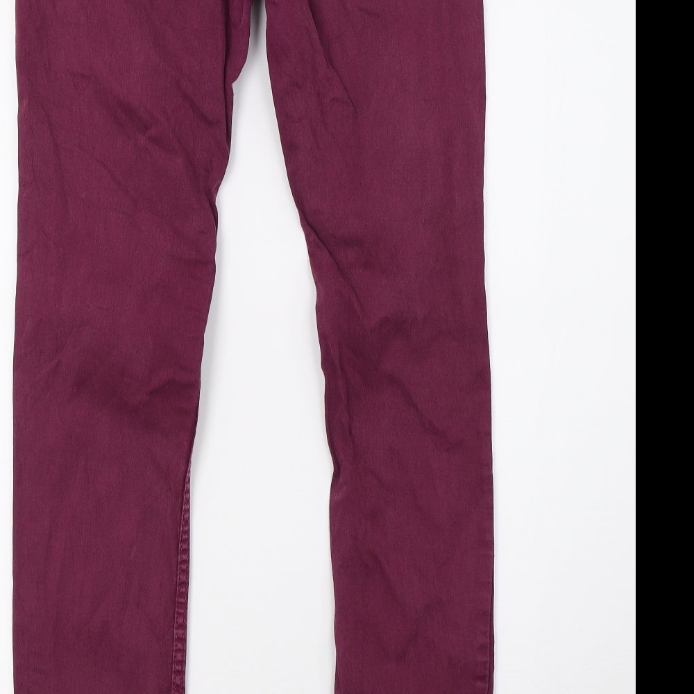 Oasis Womens Purple  Denim Skinny Jeans Size 10 L30 in